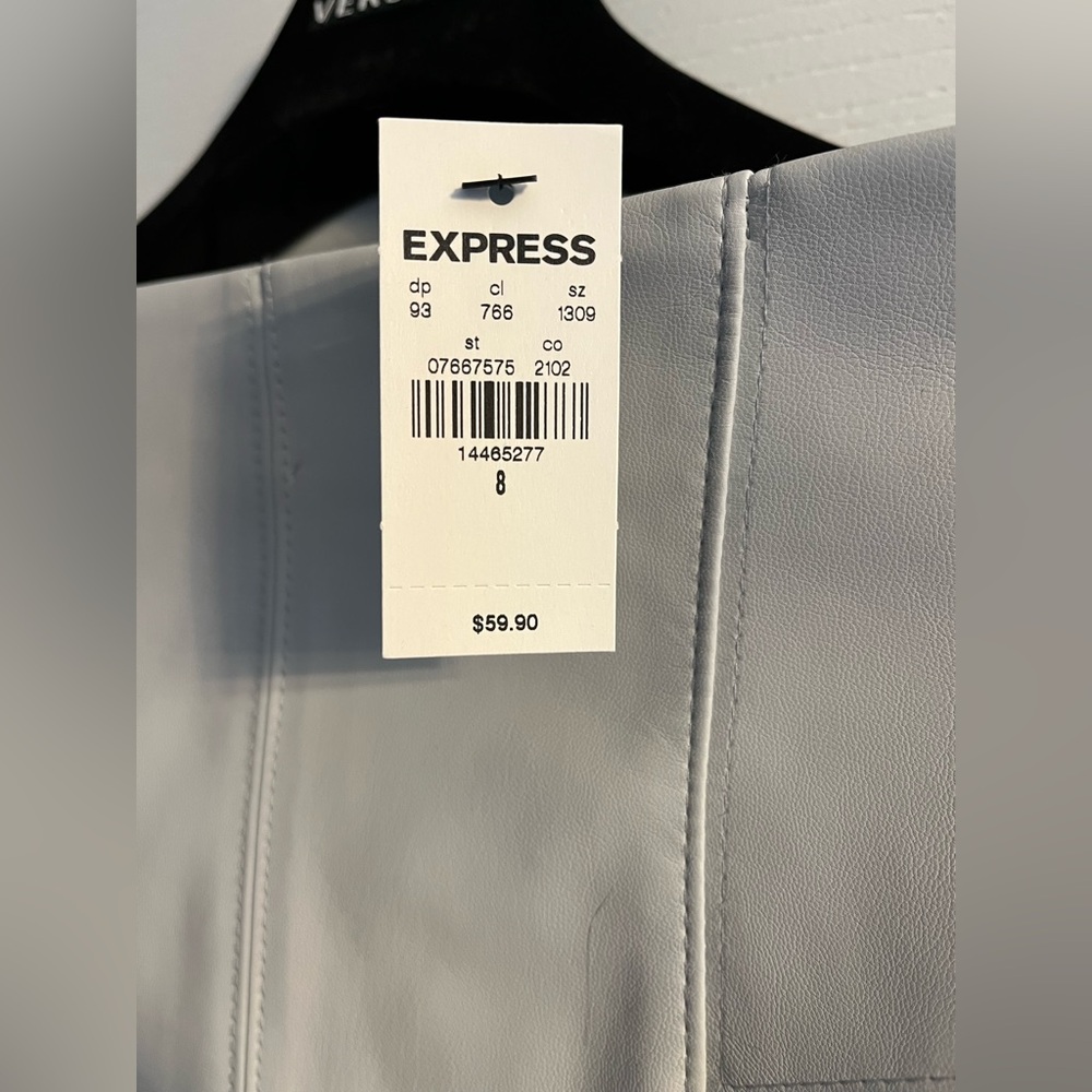 Express Light Gray Pencil Skirt